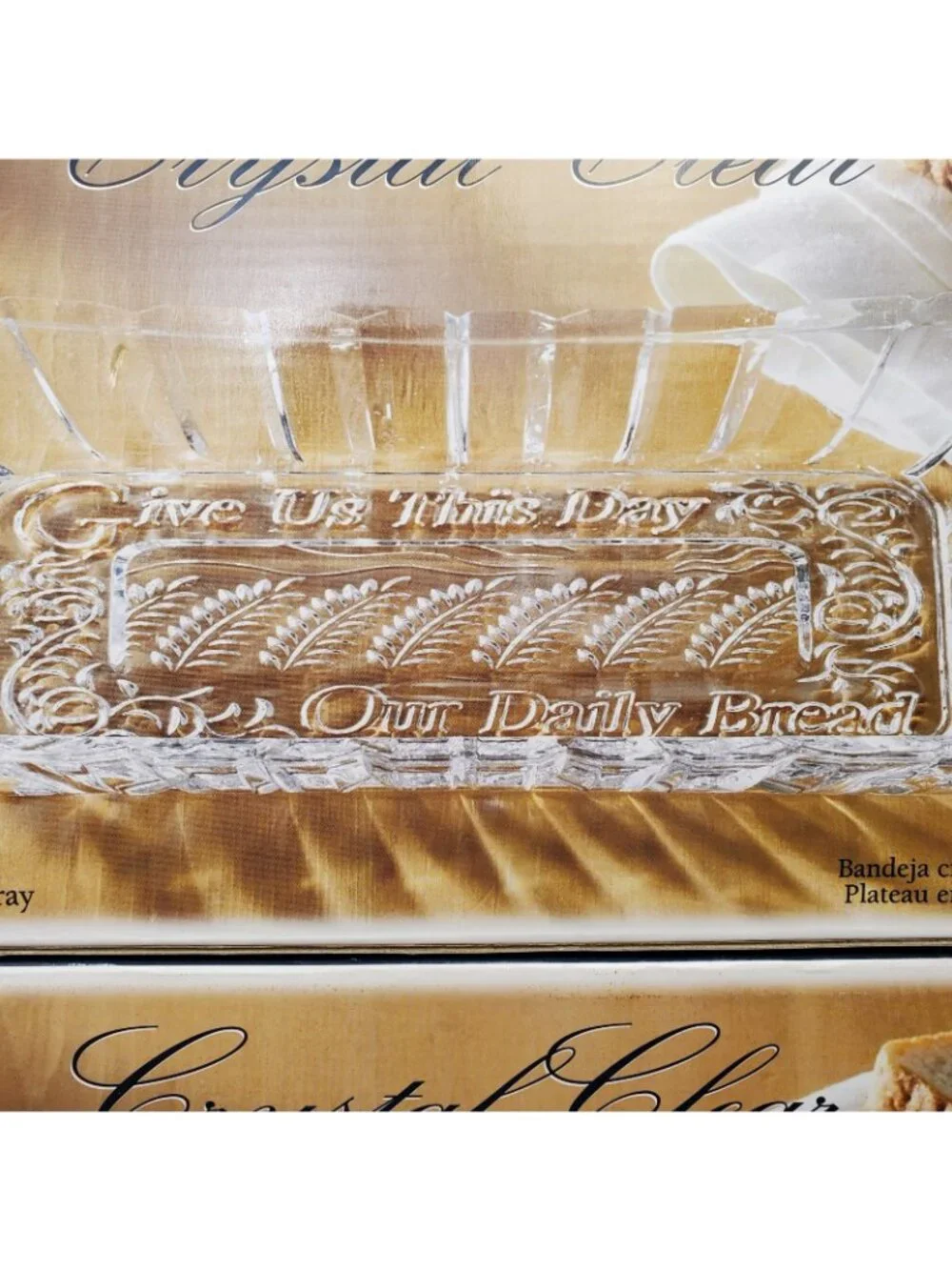 Alexandria Crystal Bread Tray 11” x 6.75